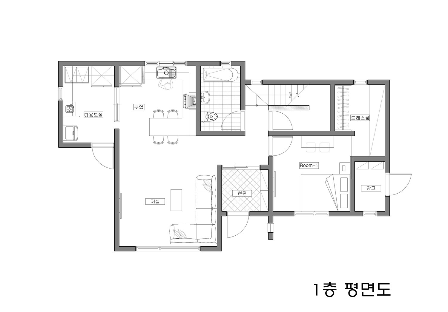 1층평면도